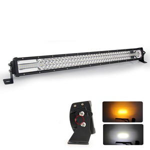 LED BAR Sorot Lampu Tembak 2 Warna Putih Kuning Kedip CREE 240W