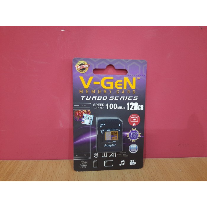 Micro SD Vgen 128gb Class 10 Turbo