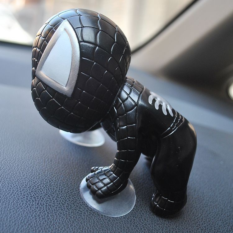 Boneka Kartun Spiderman Lucu Dengan Suction Cup Untuk Dekorasi Mobil