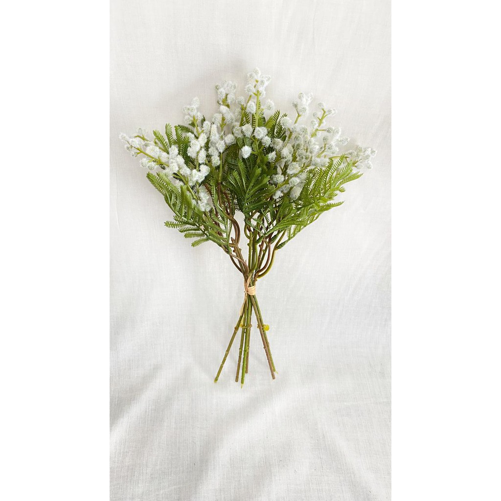 Bunga Putri Malu X1 (satuan) Bunga Artificial / Bunga Plastik / Bunga Dekorasi / Pernikahan-Putih