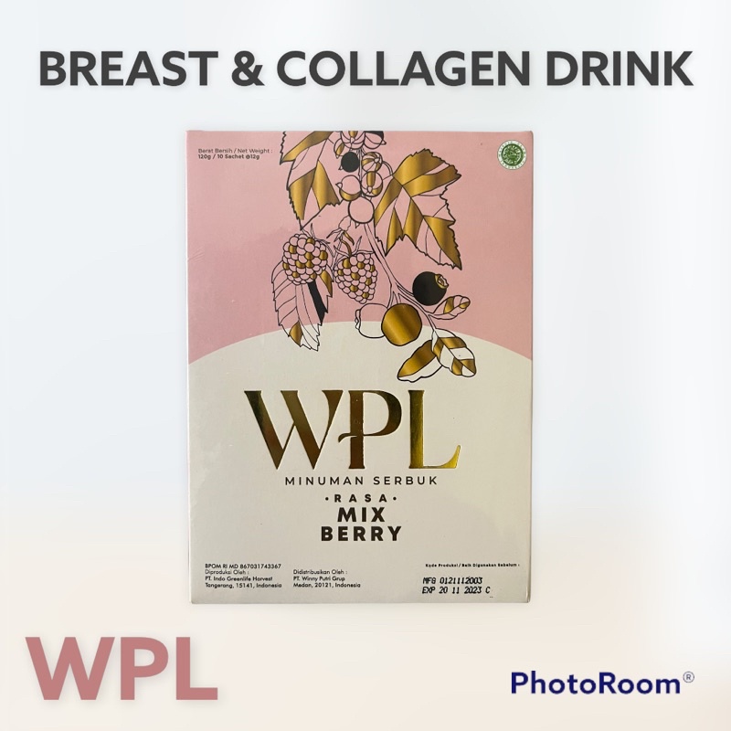 WPL BREAST &amp; COLLAGEN ISI 7 SACHET DRINK MIX BERRY ULTRAGLOW BY WINNY PUTRI LUBIS MINUMAN PEMBESAR PAYUDARA PENGENCANG PAYUDARA