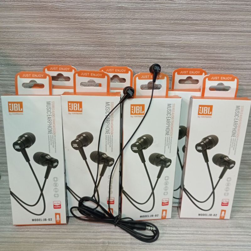 Handfree SK-JB02 Headset JBL Murah Universal Earphone Wired SuperBass Stereo Berkualitas