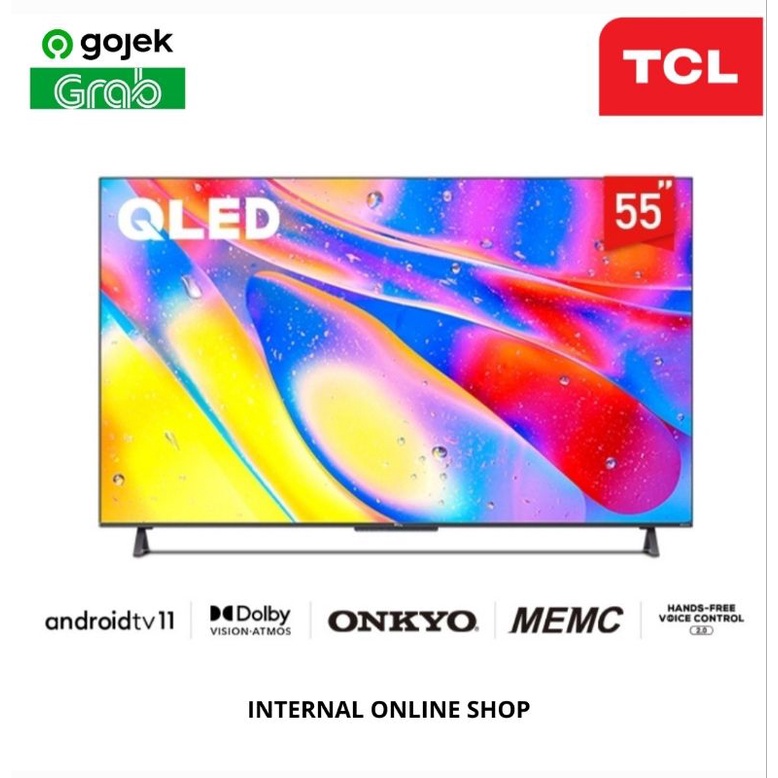 TCL 55Q725 Smart TV 55 Inch 4K UHD QLED Android TV Garansi Resmi