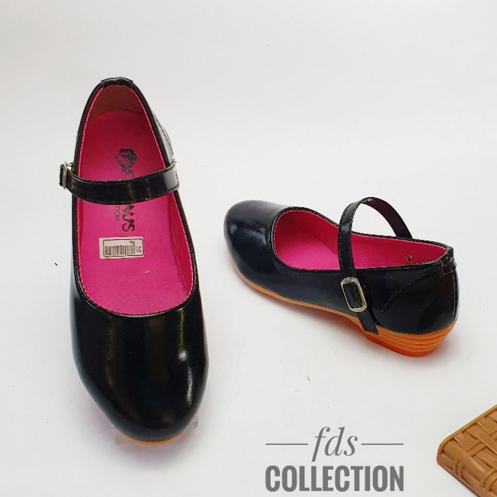 Sepatu Flat Shoes Anak Perempuan Slip On Empuk polos