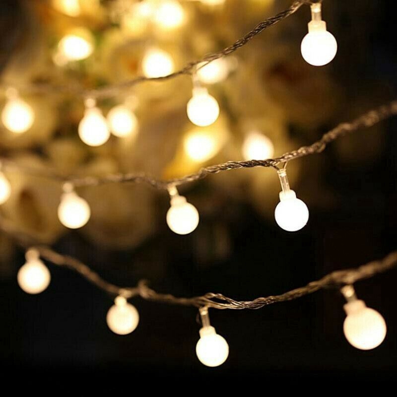 10 / 20 / 30 / 50 Lampu Natal / Kabel LED Bentuk Bola untuk Pesta Pernikahan / Outdoor