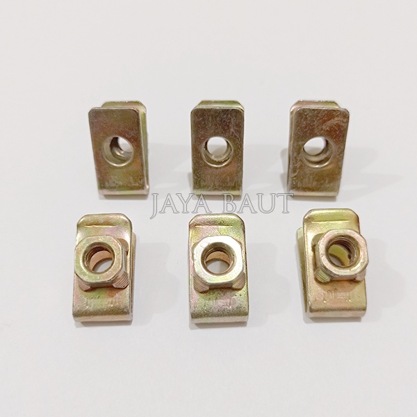 5 Pcs Klip M6 Kuning / Klip Untuk Baut 10