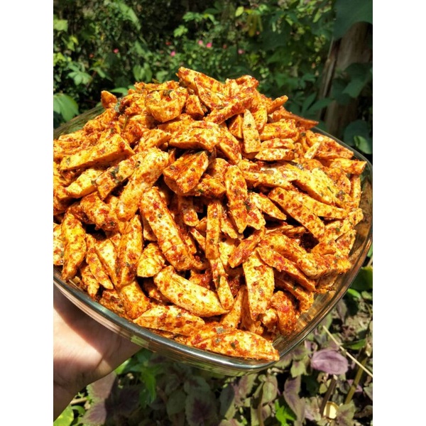 

Basreng Daun jeruk pedas 40g