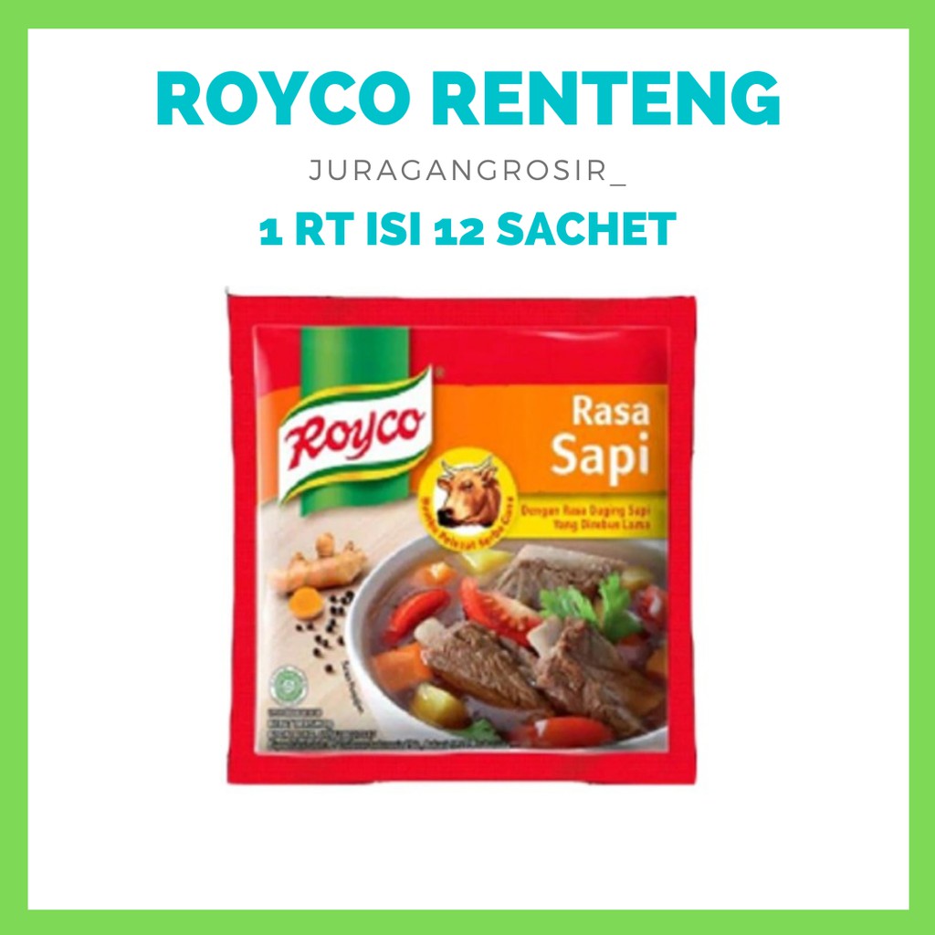 

ROYCO RENTENG RASA SAPI RENTENG ISI 12 SACHET