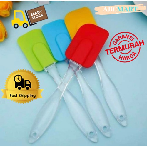 [BISA COD] PROMO Spatula Silikon Warna Ukuran Besar Mudah Dibersihkan Harga Terjangkau Scraper Spatula Karet Polesan Karet Sudip Sepatula Alat Poles Makanan Berkualitas