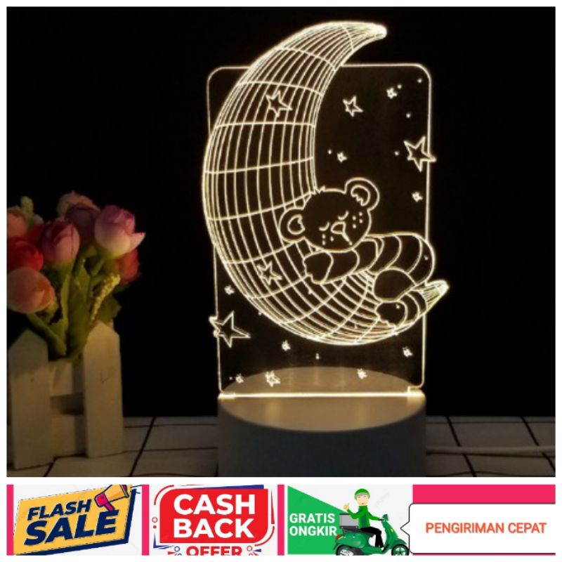 Lampu kamar Lampu hias 3d