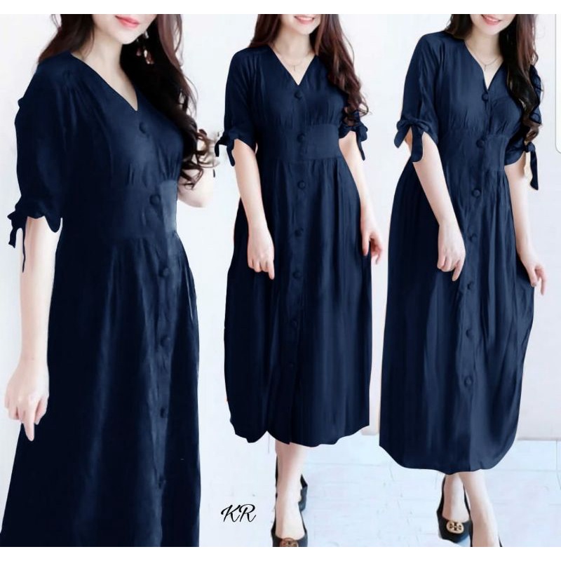 DRESS YEJI FASHION PAKAIAN WANITA BAHAN KATUN RAYON BUSUI KR