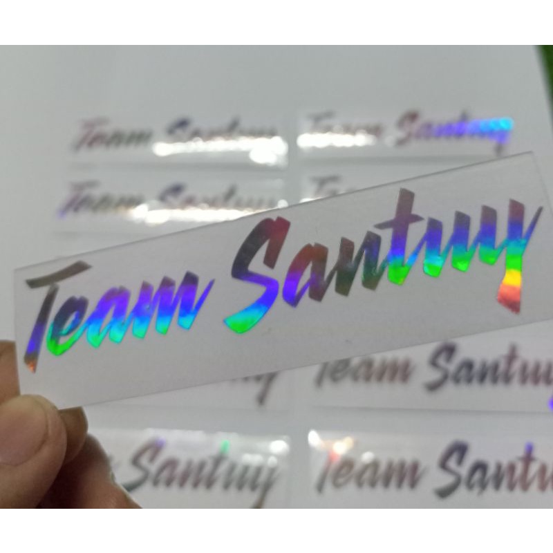 Sticker Stiker Motor Cutting Team Santuy