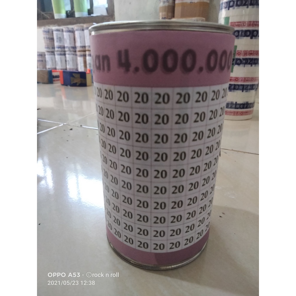 CELENGAN VIRAL 4JUTA 20K UNGU /TABUNGAN TARGET /CELENGAN TIKTOK 4 juta 20 k