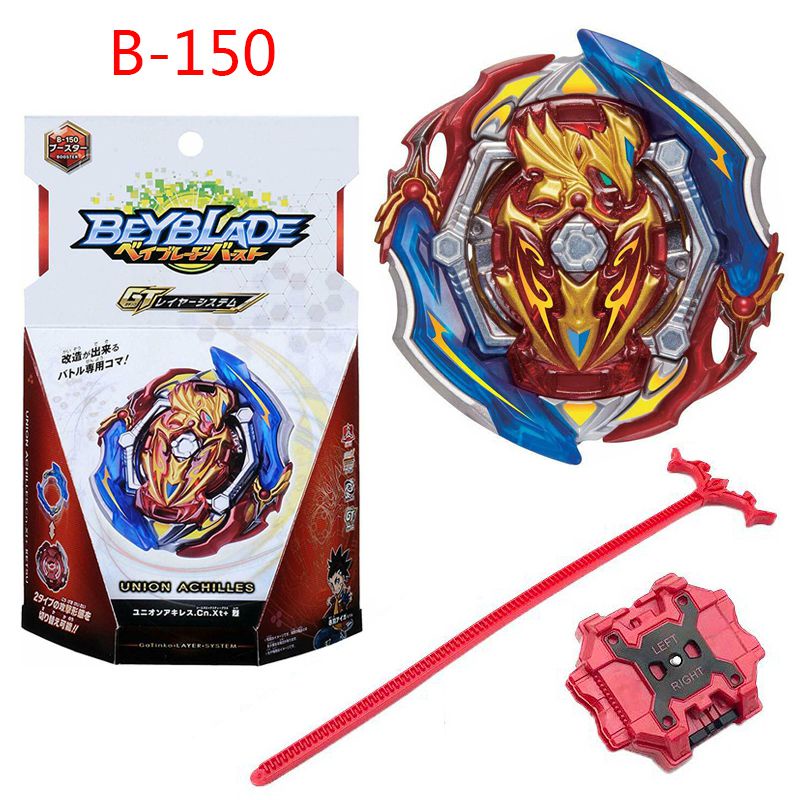 New Burst Beyblade GT B-150 Union Achilles Cn Xt Dengan Penggaris/Peluncur Mainan Kawat