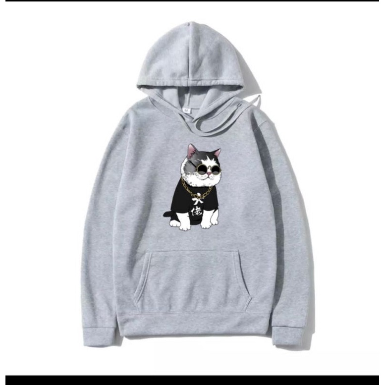 COD/DS/SWEATER HOODIE KUCING CAT size (M-L-XL)