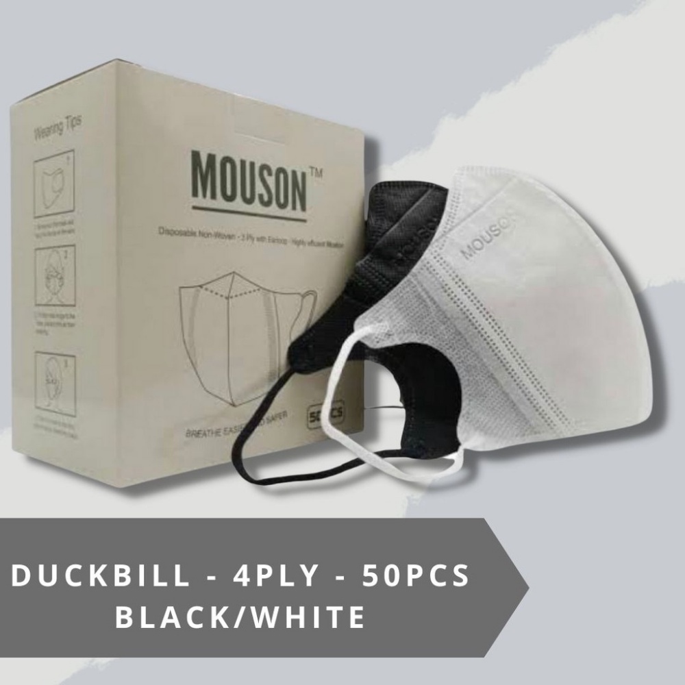 Masker Duckbill 4Ply Garis Earloop Premium Quality SR