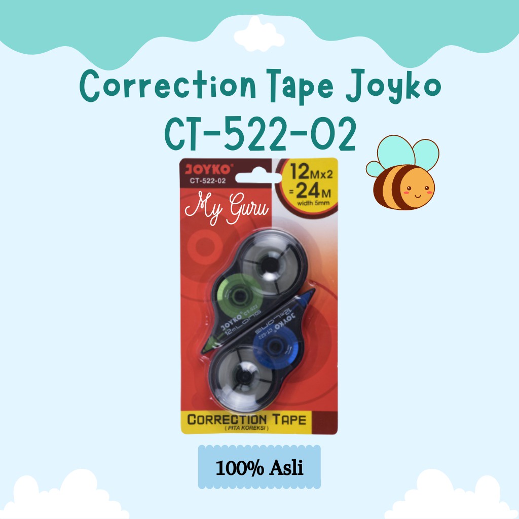 

[CARD] CORRECTION TAPE JOYKO CT-522-02 / TIP-X KERTAS ROLL (2 PCS)