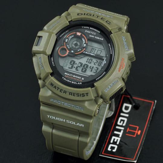 JAM TANGAN PRIA DIGITEC MUDMEN 2028 GREEN ARMY ORIGINAL WATER RESIST