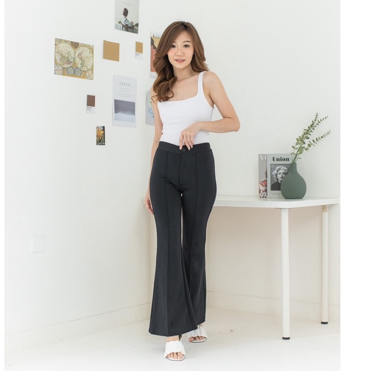 FWR - Wide leg scuba pants 1855 / celana cutbray