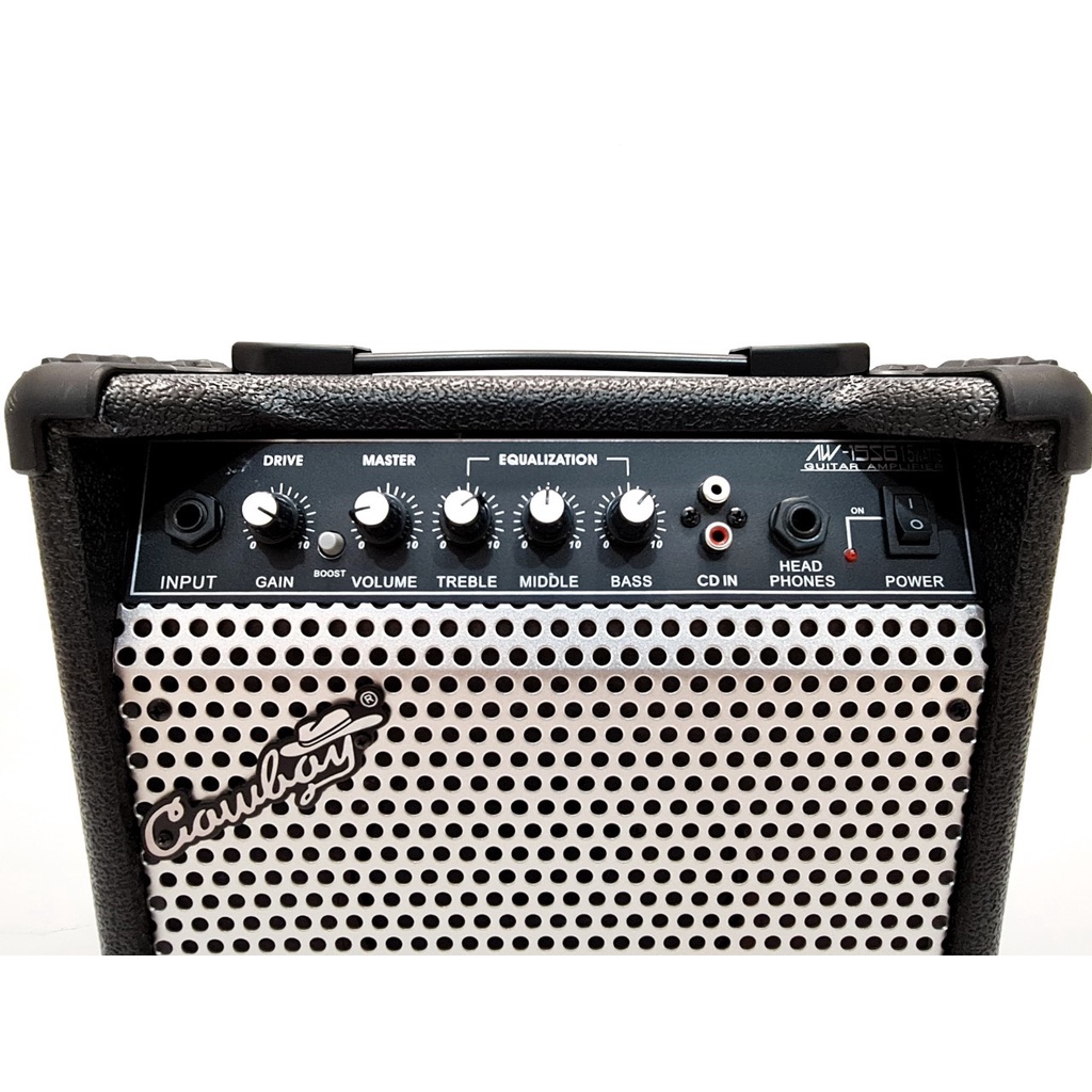 Amplifier Gitar Merk Cowboy Tipe AW-15 SG Ampli Amply Speaker 6,5 Inch Slim Murah Jakarta