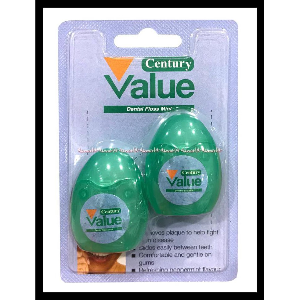 Century Value Dental Floss Mint Benang Gigi Rasa Mint
