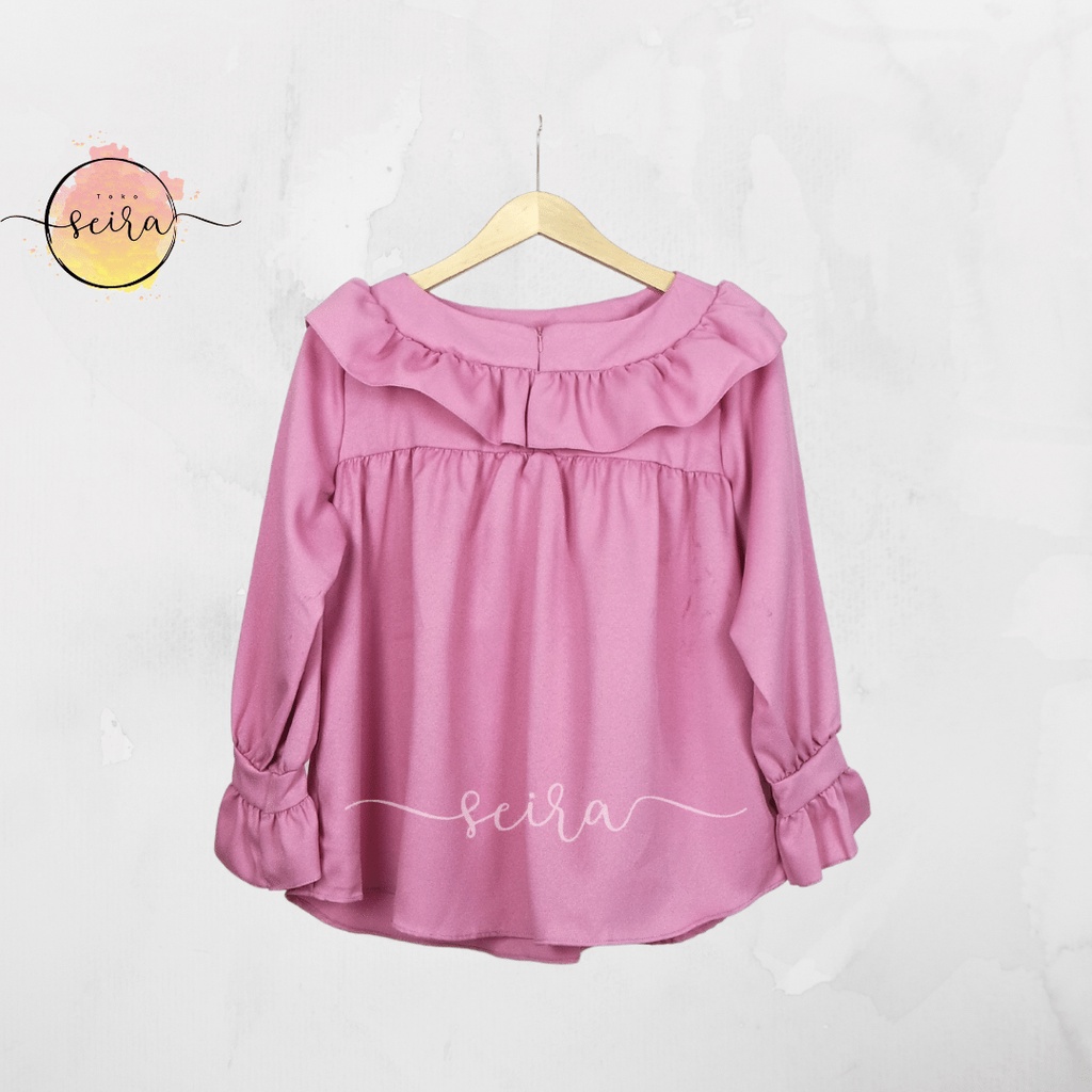 [BISA COD] Blouse Saras Polos / Atasan Wanita Kekinian