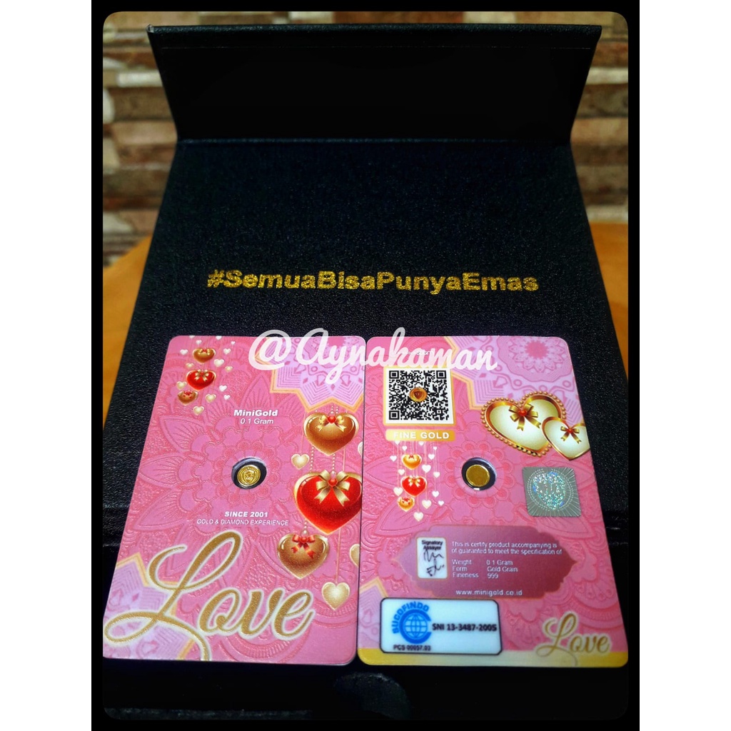 MiniGold Emas Gift Series Love