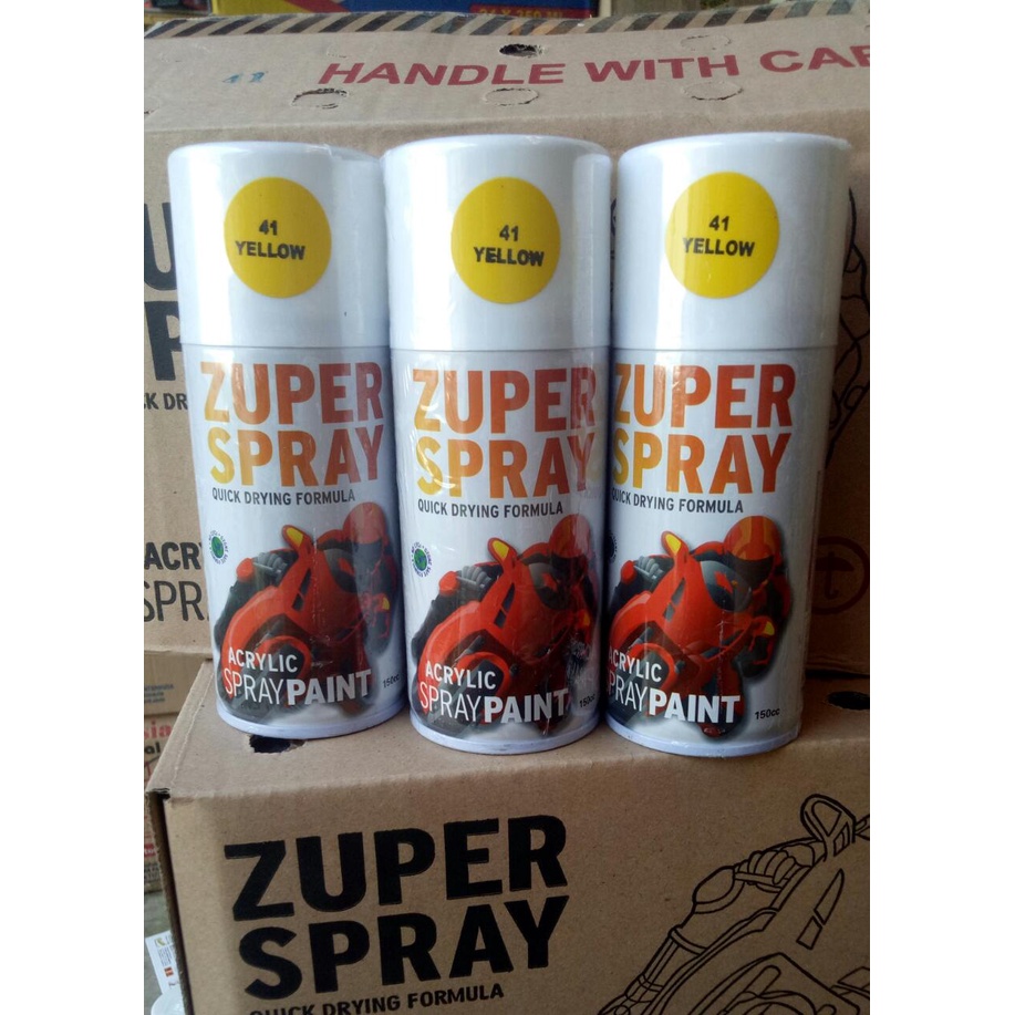 cat semprot pilok pilox zuper yellow 41 150cc zuper spray yellow 41 kuning