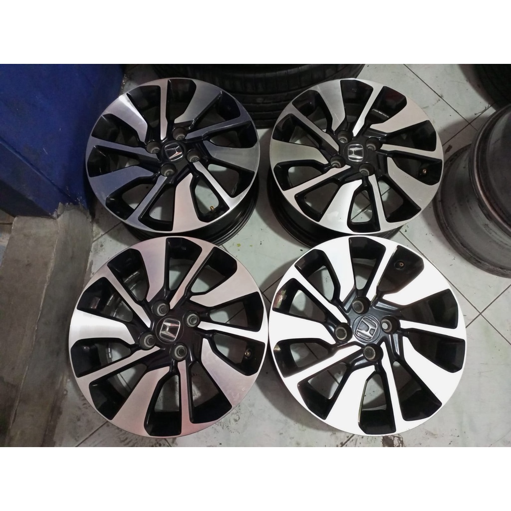 Jual Velg Original Brio Rs Velg Only R15 Lebar 5,5 Pcd 4x100 Blac Polis ...