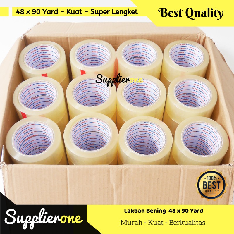

Lakban 90 yard x 45 mm Bening atau coklat