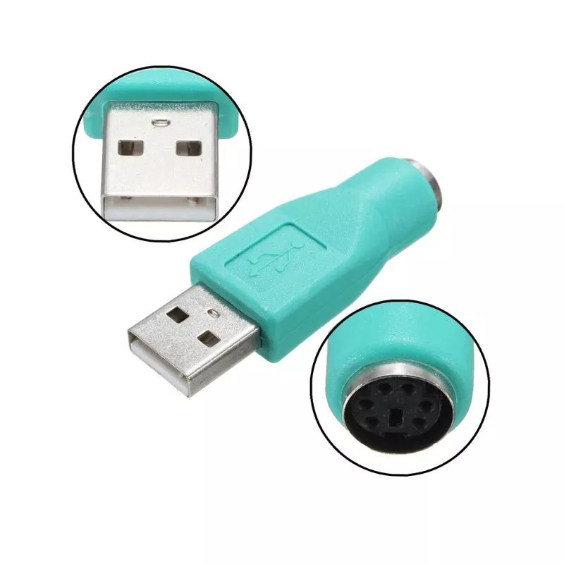 USB to PS2 adapter converter USB male to PS2 female PS2 mouse ke USB