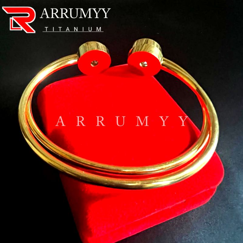 ARRUMYY gelang wanita titanium asli original anti karat