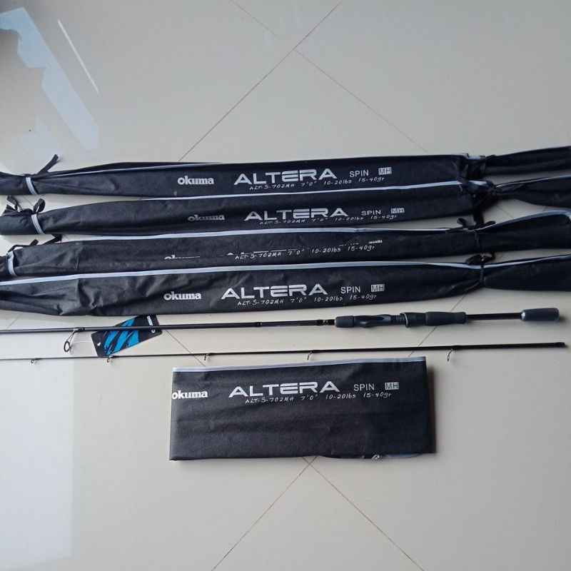 joran spining okuma altera 702mh 10-20lb
