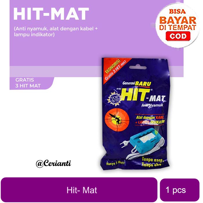 [FREE 3 HIT MAT] [ALAT ANTI NYAMUK] Alat Hit Mat Elektrik Ekonomis 5 Watt | Dengan Lampu Indikator_Cerianti