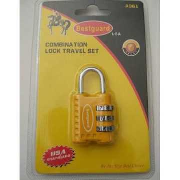 Gembok Untuk Tas Kecil, Kuning, Bestguard 20mm