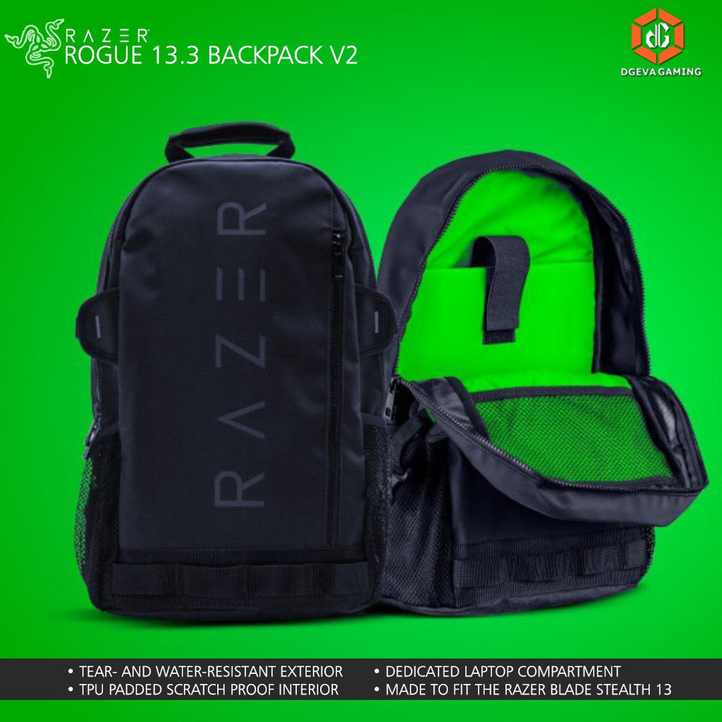 Razer Rogue Backpack 13 3 V2 Razer Original Gaming Backpack Shopee Indonesia