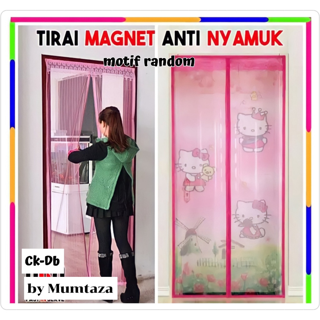Tirai Magnet Anti Nyamuk, Tirai Magnet Pintu Kamar AC.