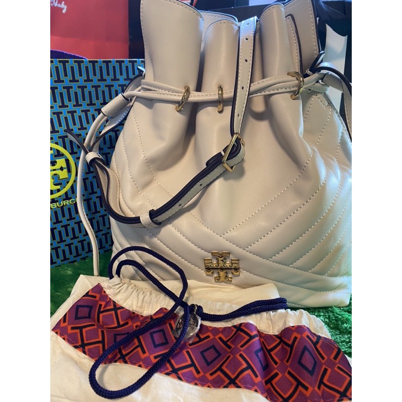 Tb kira chevron bucket bag