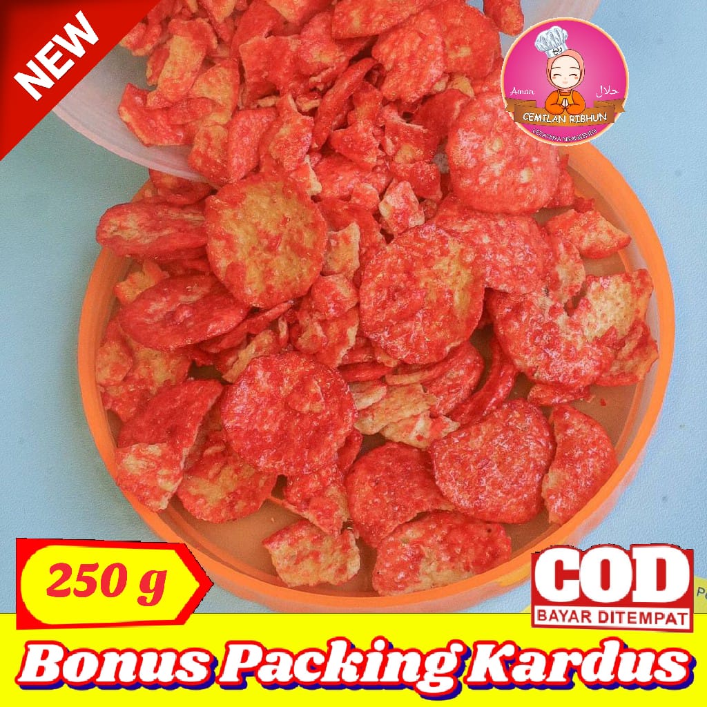 

Opak Medan 250g / Opak Mini Balado Cemilan Ribhun - snack kiloan jajanan jadul makanan ringan camilan enak