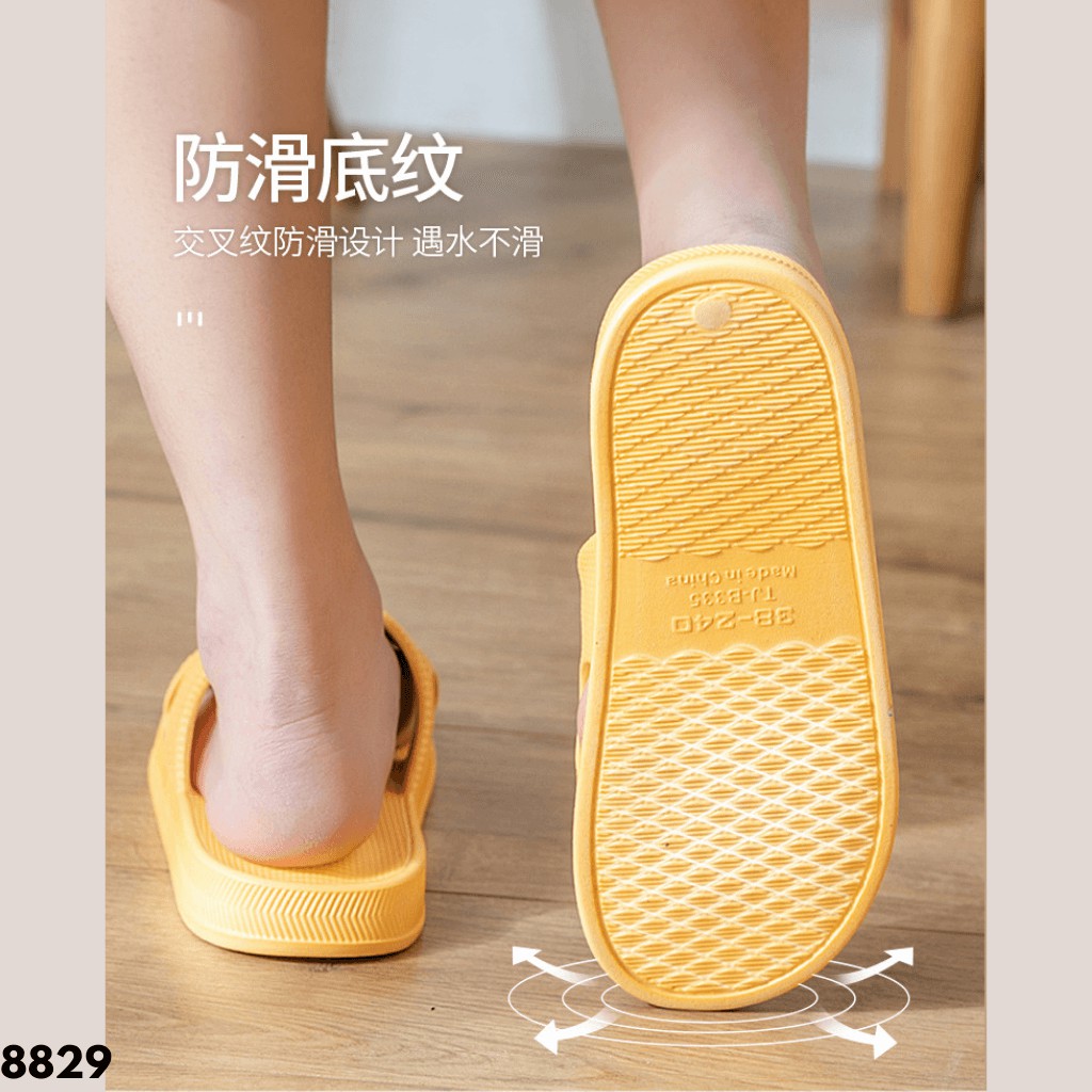 SANDAL SLIPPER RUMAHAN WANITA IBU MASAK ANTI LICIN AMAN NYAMAN IMPORT 8829