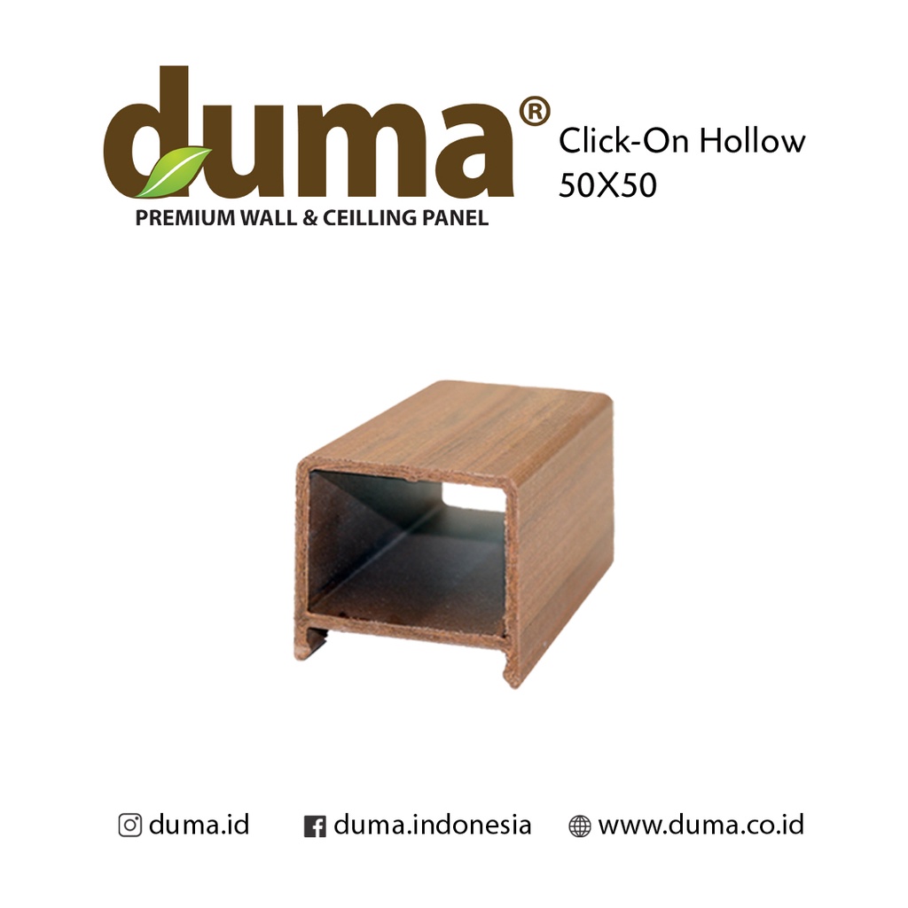 DUMA® CLICK ON HOLLOW 50 x 50 ( DUMA COH )