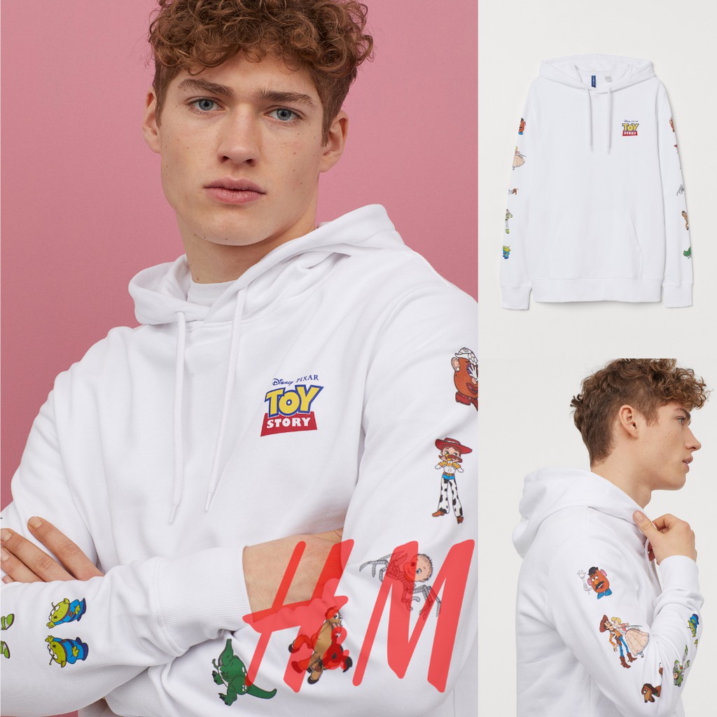 HOODIE H&M ORIGINAL TOY STORY WHITE & PAPER BAG HNM SALE HOODIE HNM HOODIE PRIA WANITA HOODIE UNISEX