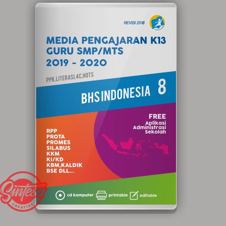 Z Promo Flash Sale Cd Perangkat Pembelajaran Rpp Bahasa Indonesia Smp Mts Kelas 7 8 Dan 9 K13 Shopee Indonesia