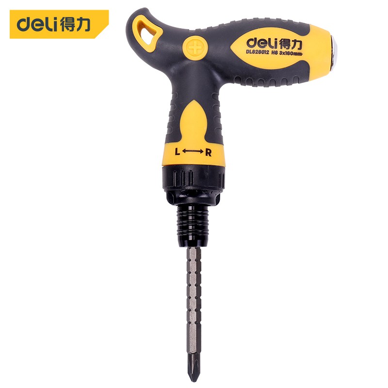 Jual Deli In T Screwdriver Obeng T In Kombinasi Plus Minus Alat Perkakas Dl