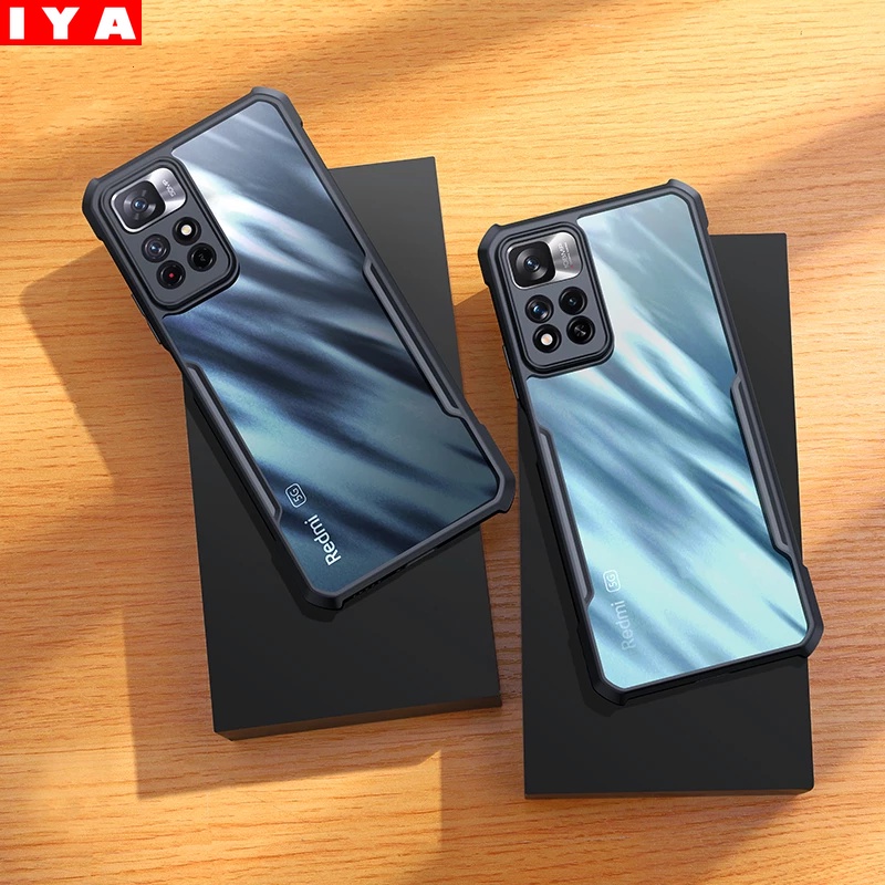 Casing Xiaomi Redmi Note 11 Note 11S Redmi 10 10Pro 10S POCO X3 GT 9T 9A 9C 9S 9Pro Note8 Note7 POCO M3 X3Pro NFC X3Pro Bahan Akrilik Transparan