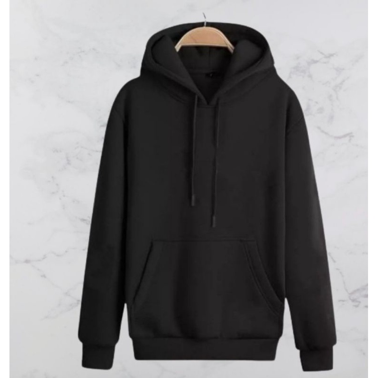 Sweater Hodie Polos Pria Wanita Jaket Sweater Hodie Original Premium Distro Ukuran M-Xxl Warna Hitam