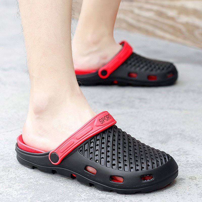 Sandal Sepatu Slop Karet Pria Sendal Kodok Santai Sandal Selop Outdoor