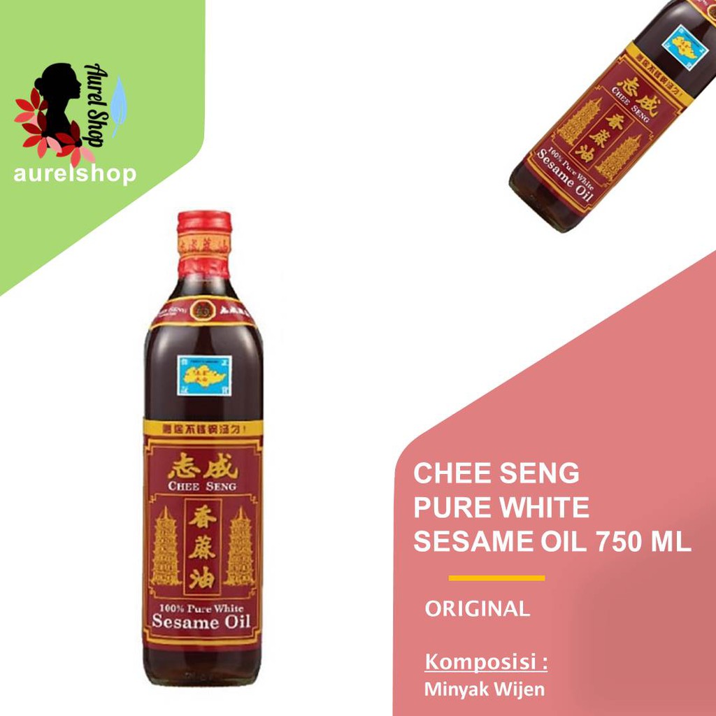 

CHEE SENG Pure Sesame Oil Minyak Wijen kemasan Botol 750 gram