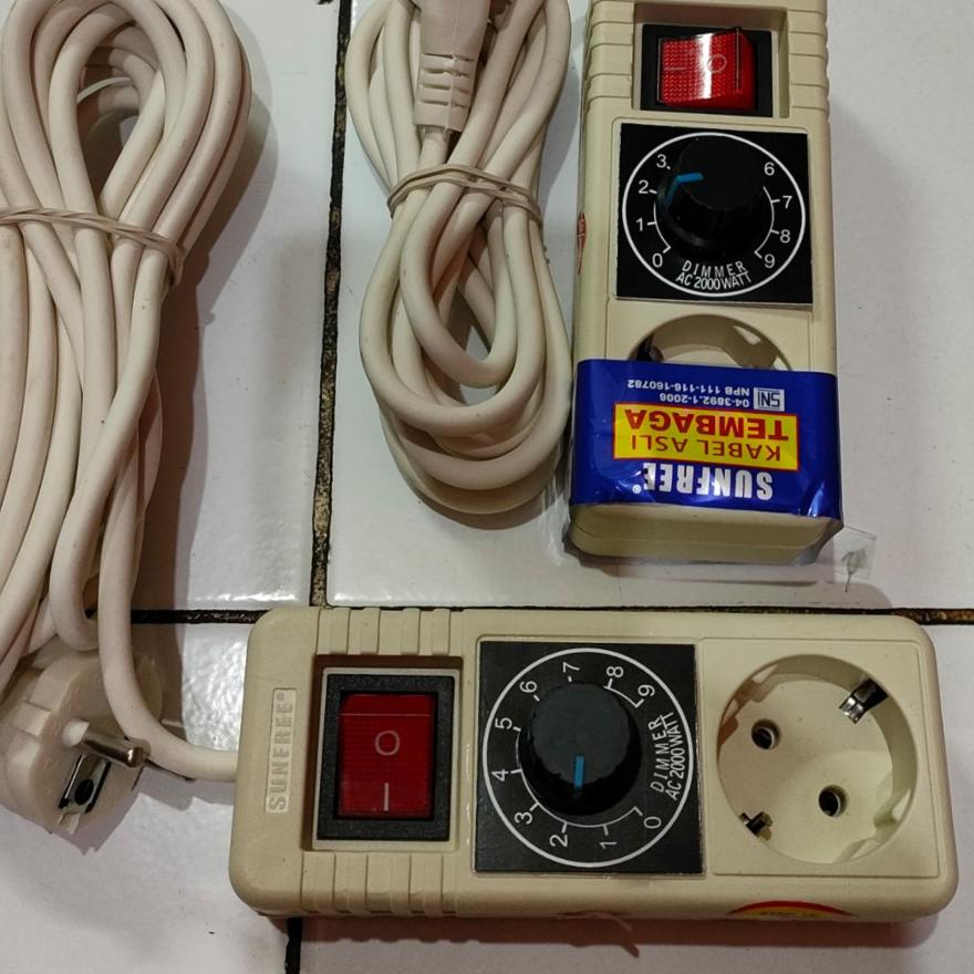 ♟ STOP 1 LOBANG DIMMER 2000w STOPKONTAK PENGATUR KECEPATAN GRINDA BOR DINAMO SOKET DIMMER SERBAGUNA 