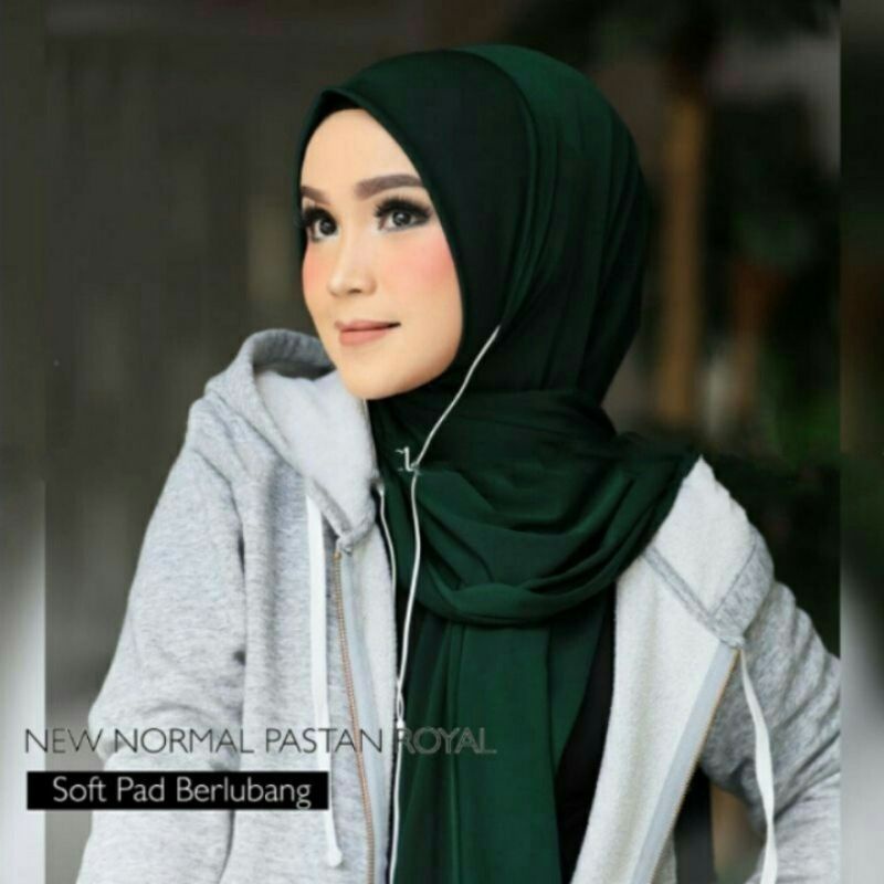 Hijab Jilbab PASMINA INSTAN ROYAL SOFT PED JERSEY Super Premium Ori